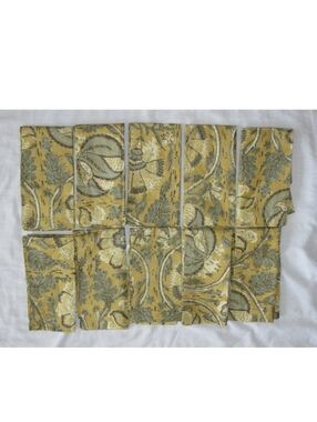 Lot of 10 Pottery Barn Penelope Kalamkari Botanical Floral Napkins 100% Cotton